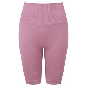 TriDri Womens/Ladies Ribbed Seamless 3D Cycling Shorts / Mauve